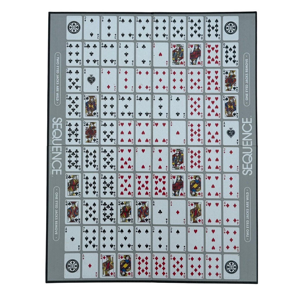 VTG Sequence Board Game Jax Ltd 8002 Strategy Card Game Complete 1982 Edition - Picture 4 of 4